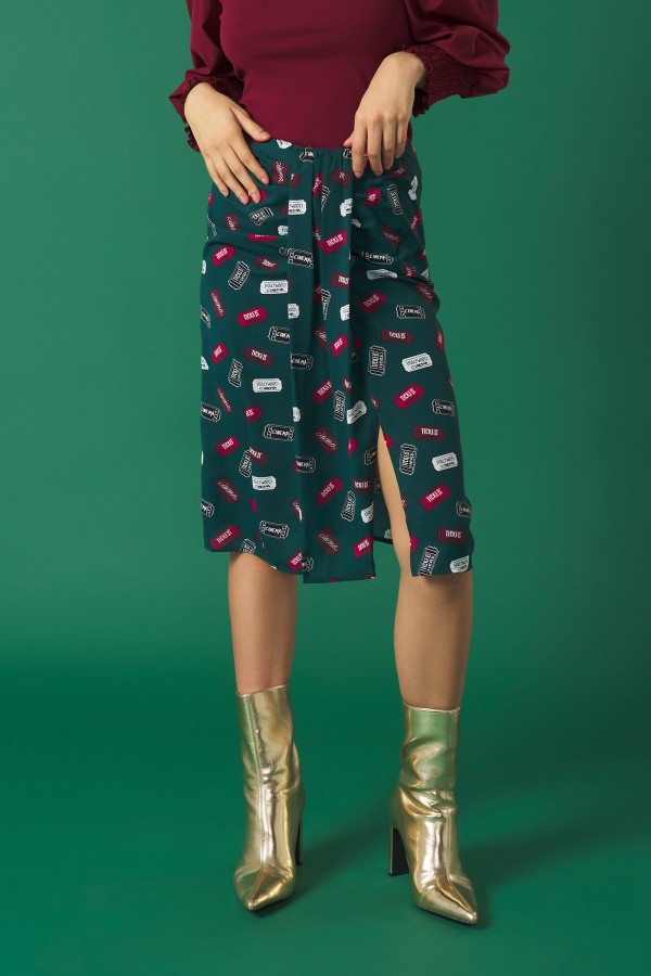 GREEN TICKET SKIRT