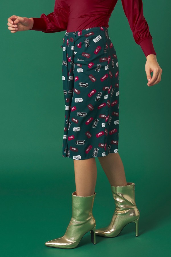 GREEN TICKET SKIRT