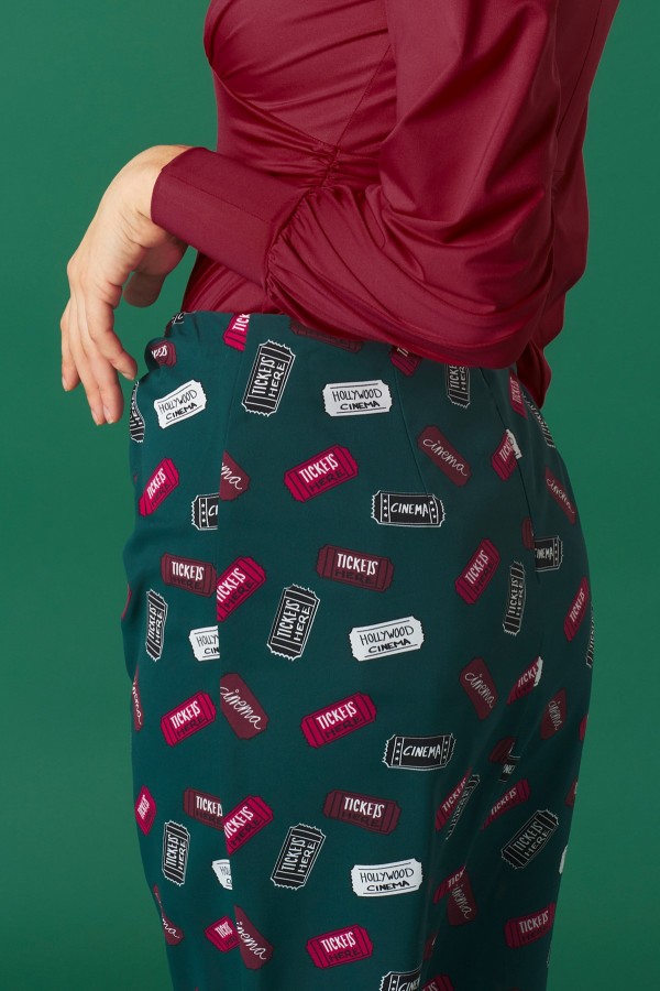 GREEN TICKET SKIRT