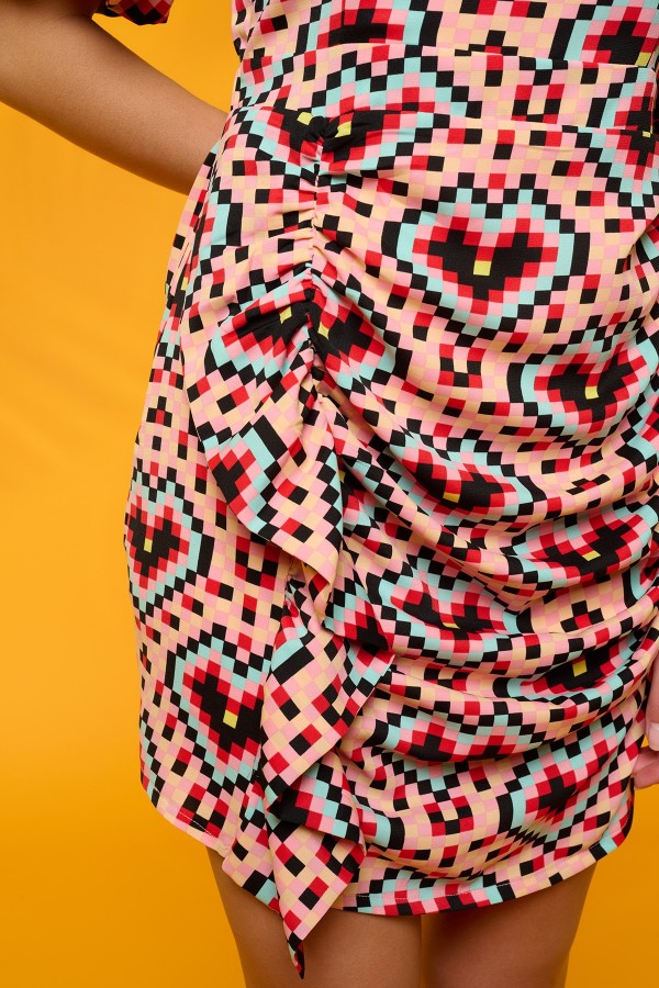 PIXEL HEART DRESS