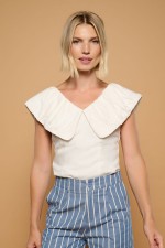 WHITE VIROT TOP