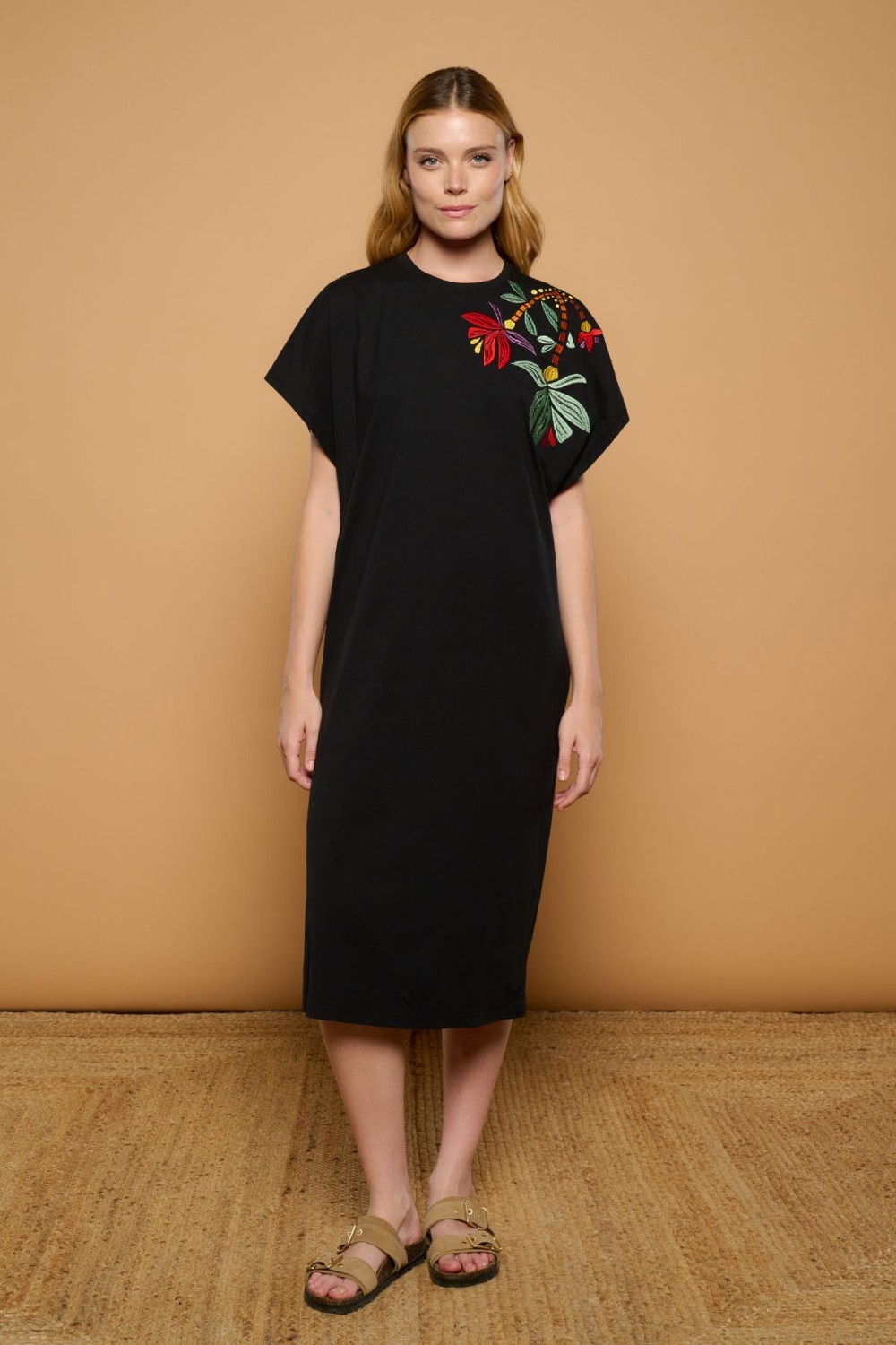 BLACK BOHO DRESS