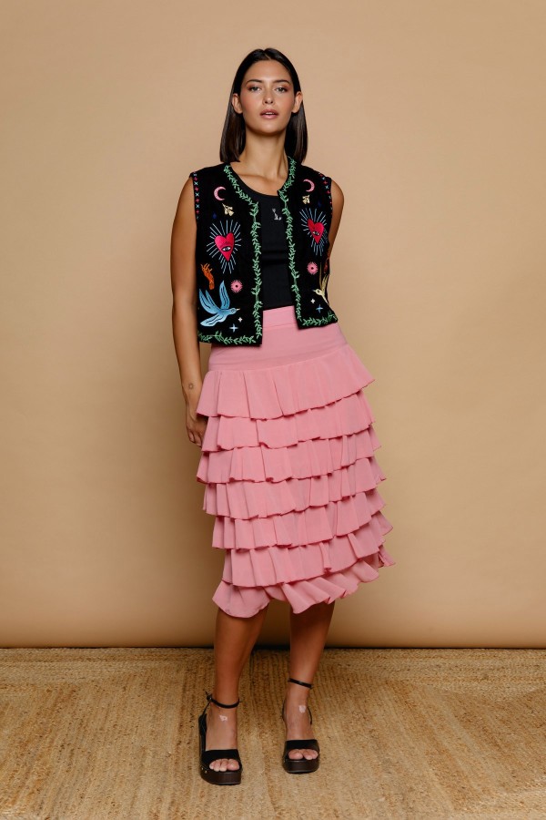 PINK HIPPIE SKIRT