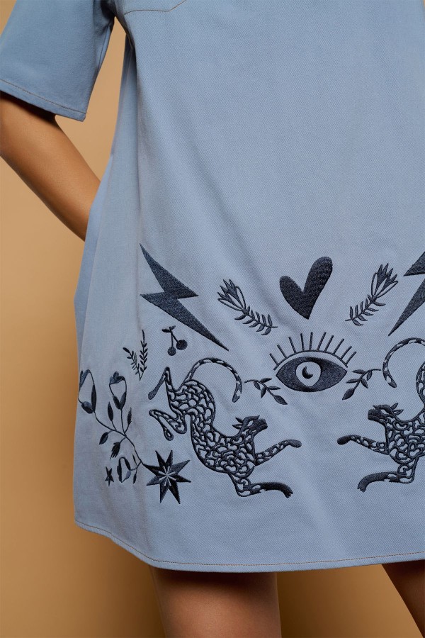 BLUE CALA DRESS