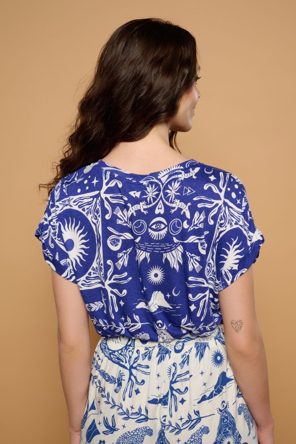 BLUE TANIT TOP