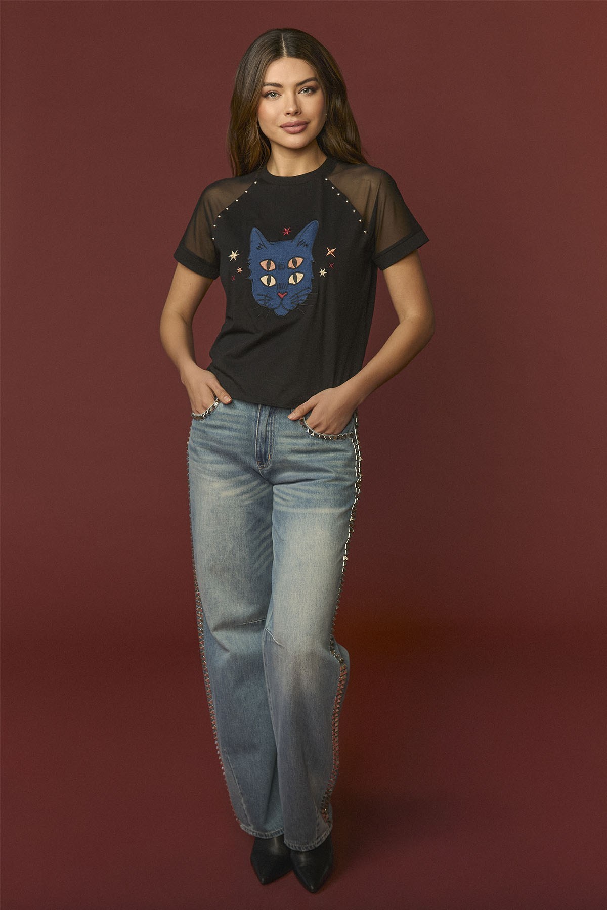 BLUE LARRY TOP
