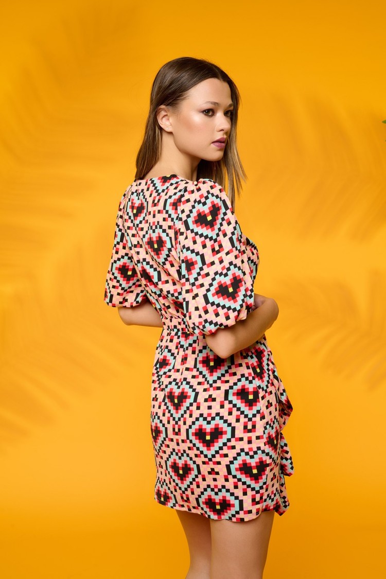 PIXEL HEART DRESS