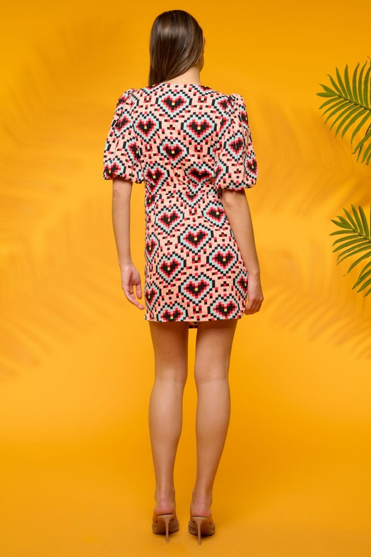 PIXEL HEART DRESS