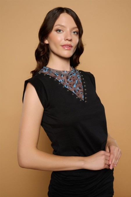BLACK GENETTA TOP