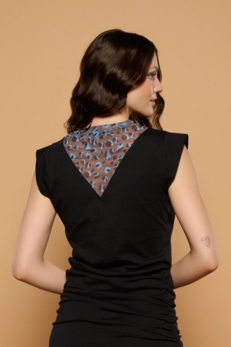 BLACK GENETTA TOP