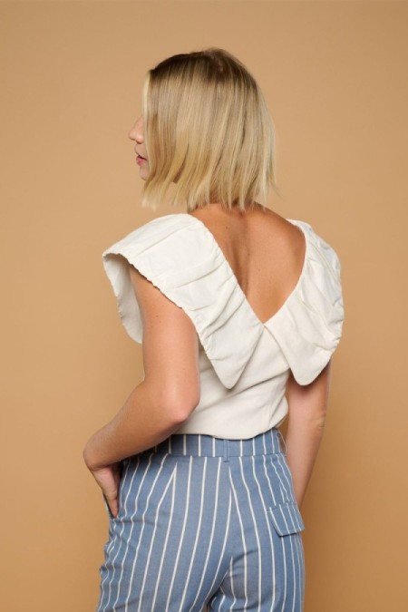 WHITE VIROT TOP