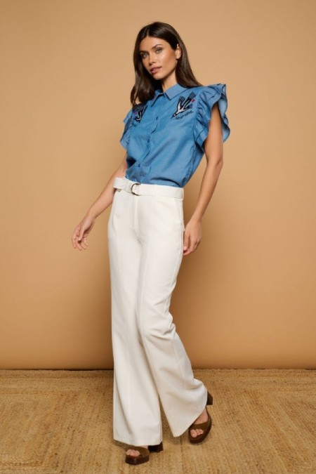 WHITE MOON TROUSERS