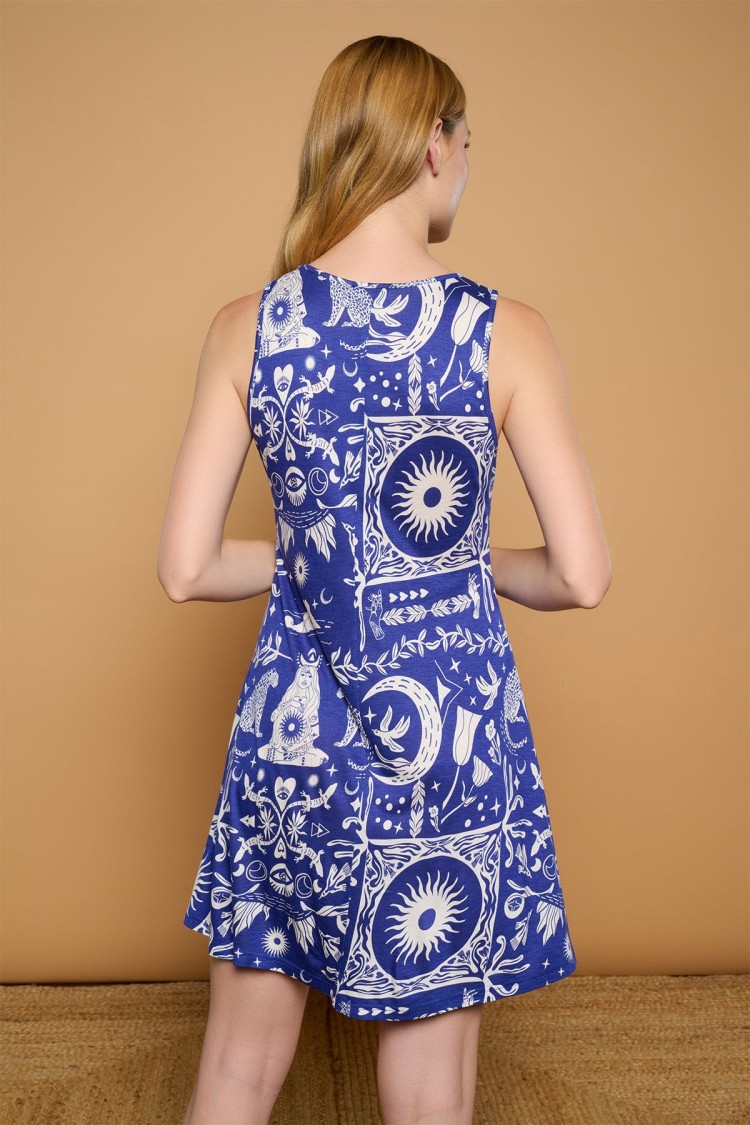 BLUE TANIT DRESS