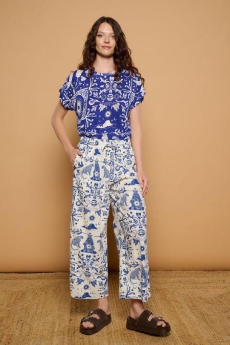 BLUE TANIT TOP