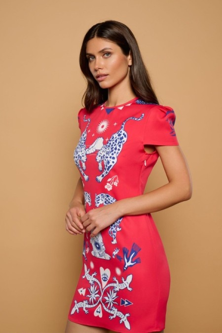 RED TANIT DRESS
